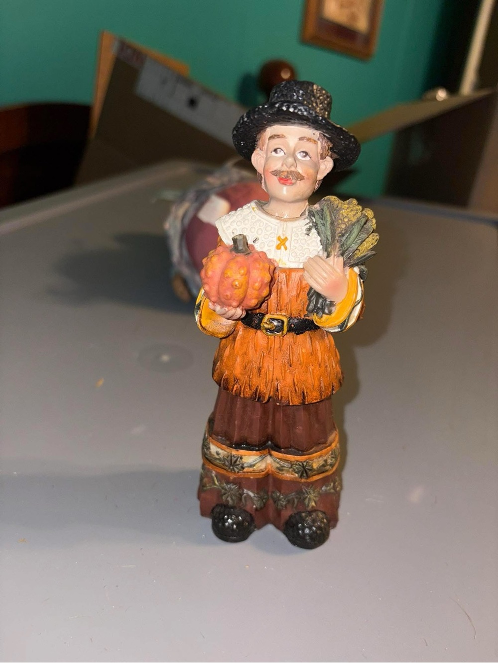 Harvest Figurines Fall Decor - Orange & Brown